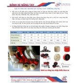 CATOLOG KÍCH THƯỚC BÁNH XE NÂNG TAY