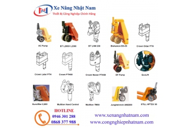 Các loại bơm xe nâng tay tại thị trường Việt Nam