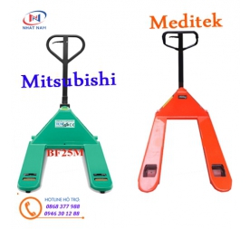 Xe nâng tay Mitsubishi và xe nâng tay Meditek bạn nên chọn thương hiệu nào