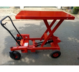 XE NÂNG MẶT BÀN NHẬT 500KG SỬ DỤNG 4 BÁNH ĐẶC 260MM